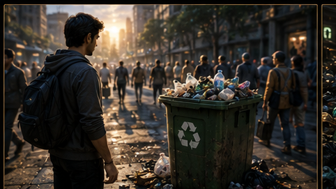 Capture waste with phone